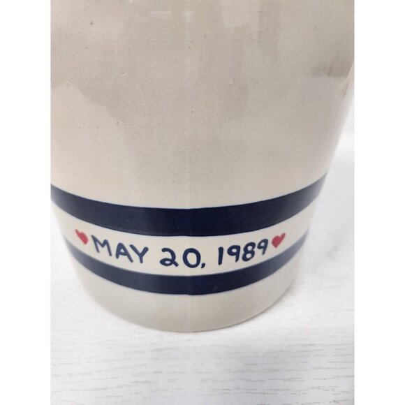 Vintage 1989 Roosevelt Pottery Large Goose Cookie Jar Farmhouse Country 12" - Picture 9 of 13